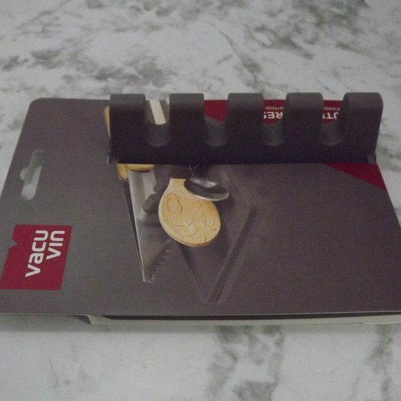 Gray Silicone Utensil Rest Holder - Original Vacu Vin Silicone Utensil Rest - Picture 3 of 4